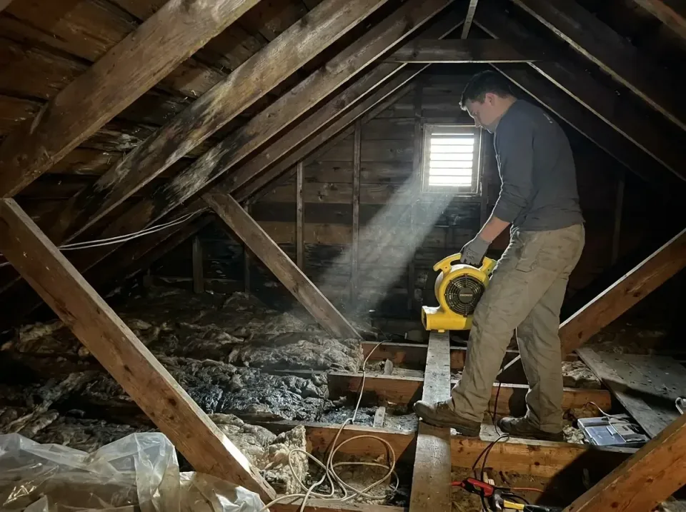 attic-water-damage-drying-proc-007 — frequently asked questions, Emergency Water Extraction & 24/7 Flood Response in Phenix…